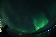 Polarlichter zwischen Skjervøy und Tromsø, Nov. 2019, Bild 22 (© Monika Maintz)